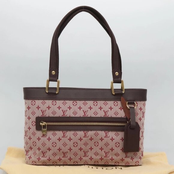 LOUIS VUITTON Monogram Mini Lucille PM Hand Bag Red M92678 LV Auth 128131 - Picture 1 of 15